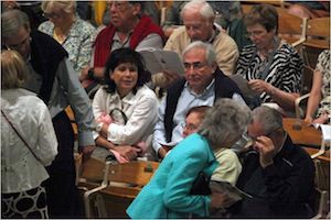 Strauss-Kahn and his wife, Anne Sinclair, at Tanglewood